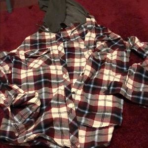 Empyre hooded flannel